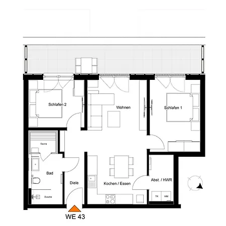 Meeresrauschen - Exklusive Penthousewohnung Mit Sauna & Nah Am Strand! 토센스