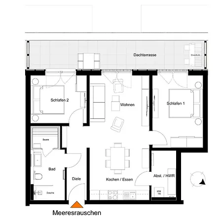 Meeresrauschen - Exklusive Penthousewohnung Mit Sauna & Nah Am Strand! *